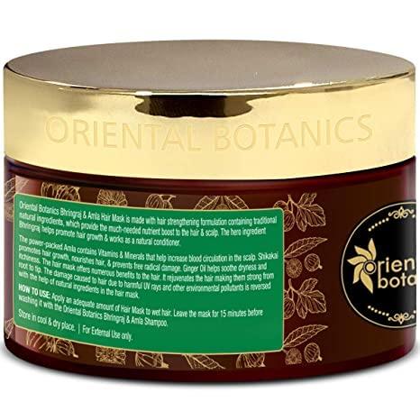 SEASOL Bhringraj & Amla Hair Mask, No SLS/Sulphate, Paraben, 200ml - For Long, Strong & Smooth Hair - Strengthens Hair, Promotes Growth