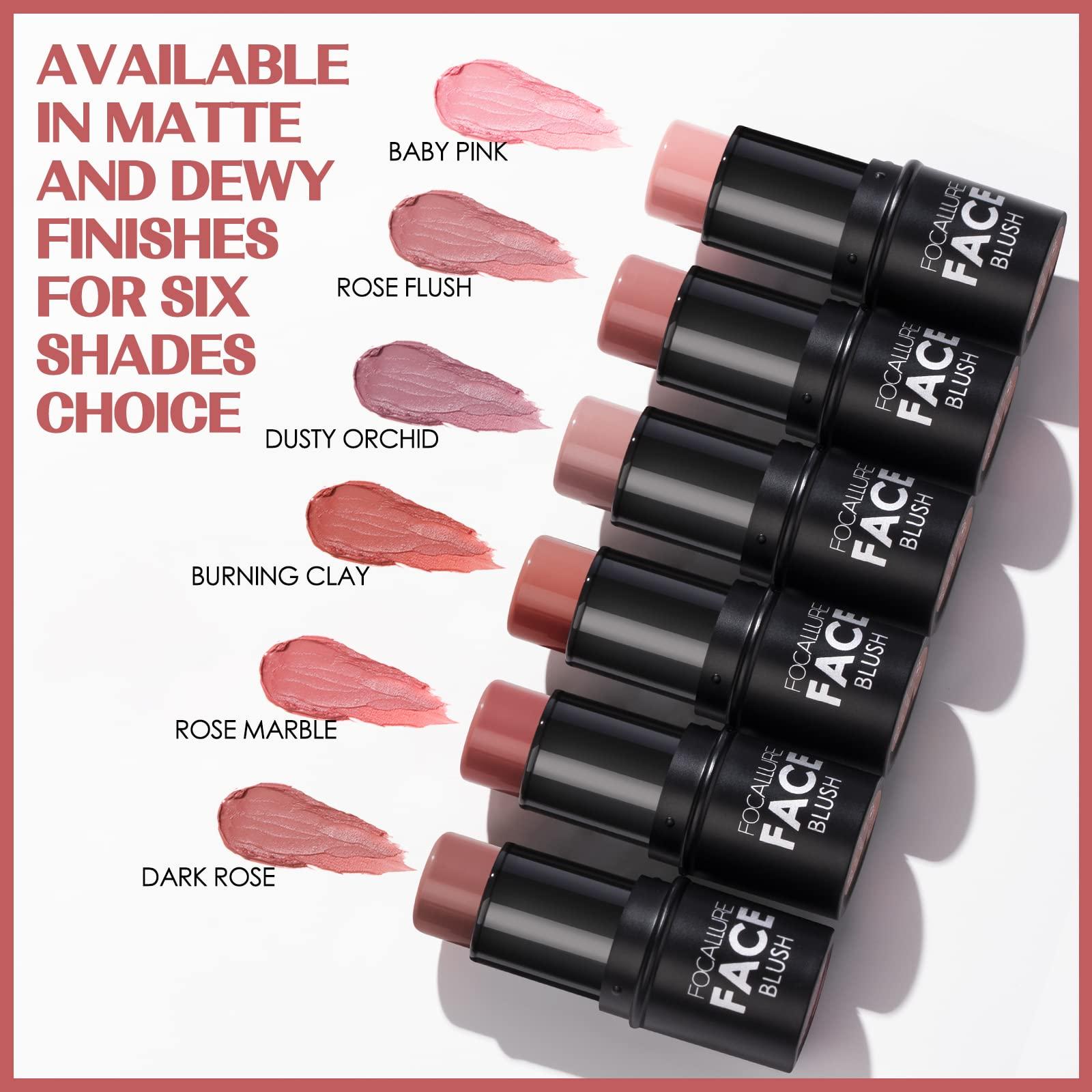 FOCALLURE FOCALLURE Cream Blush Makeup,Buildable Blush Stick for Cheeks,Matte and Dewy Finish,Long Wearing,Easy Application,Lightweight Multi Stick,BABY PINK