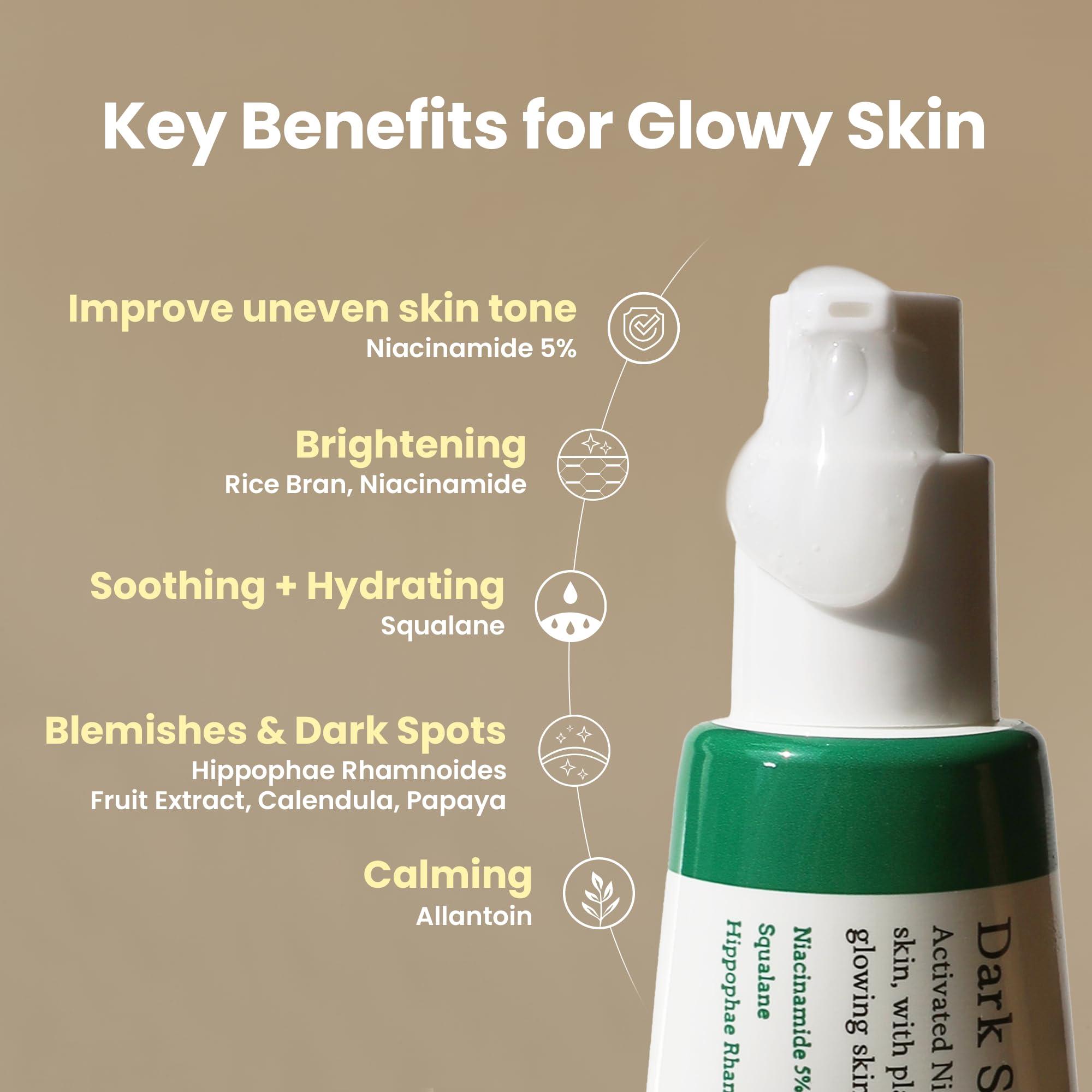 AXIS-Y AXIS-Y Dark Spot Correcting Glow Serum - 5% Niacinamide Remedy for Dark Spots, Blemish & Freckle Remover - Vegan Korean Skin Care Niacinamide Serum for All Skin Types - 1.69 fl. oz.