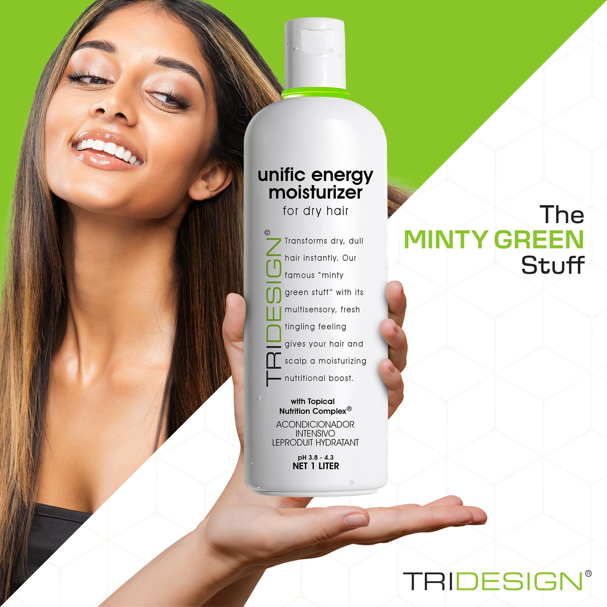 TRIDESIGN TRI Design Unific Energy Moisturizer - Deep Hair Conditioner for Dry Damaged Hair - Moisturizing Conditioner for Curly, Frizzy, Thick Hair - Hydrating Conditioner for Men and Women, 32 oz
