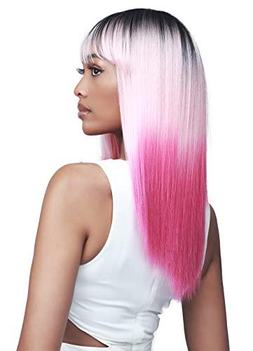 BOBBI BOSS BOBBI BOSS Long Straight Synthetic Hair Wig - M1033 JEMMA, Special Color Wig with Flex Cap, High Heat Resistant Wigs (TROPC NEON)