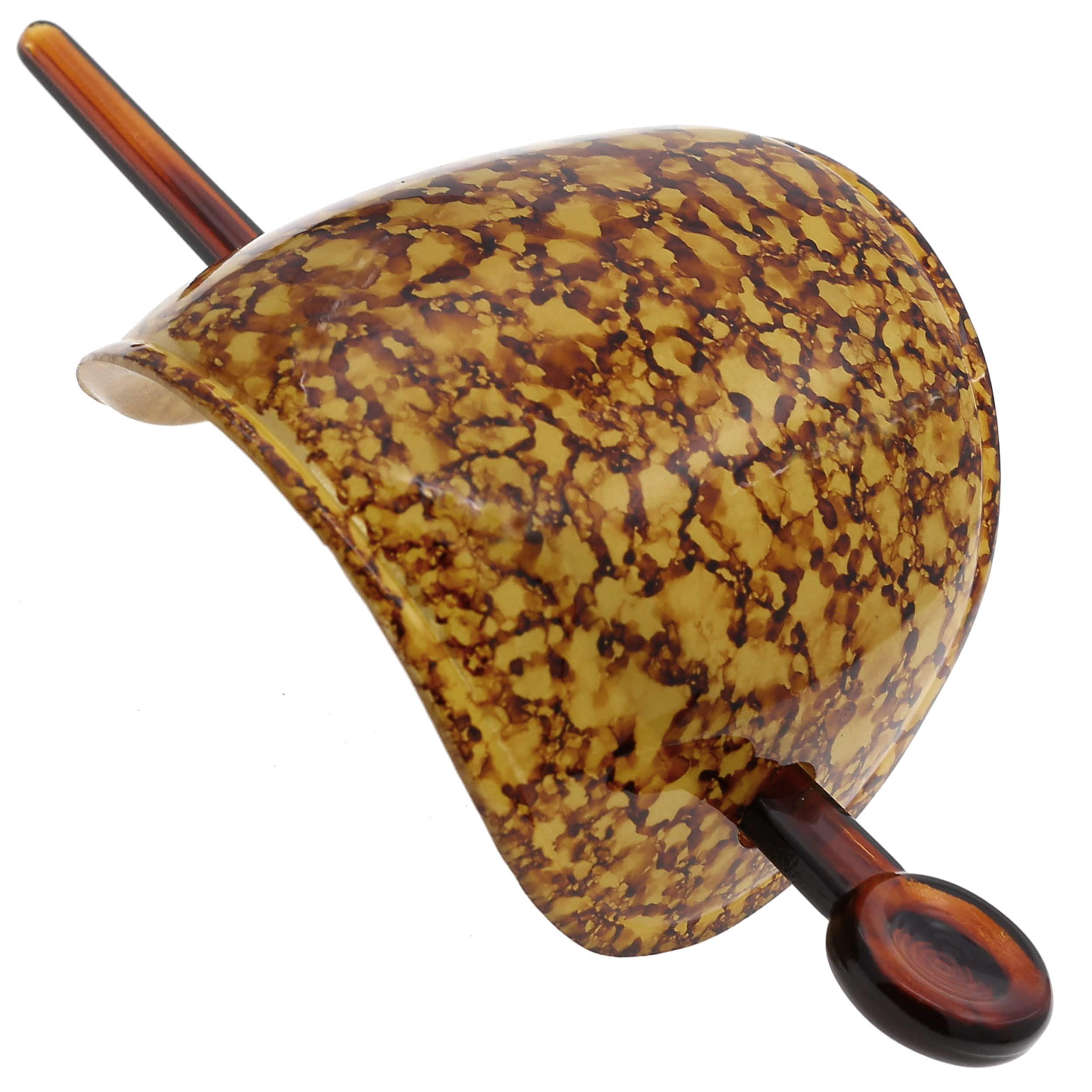 Camila Camila Paris CP3340 French Hair Barrette with Stick, Hair Ponytail Holders, Amber, Slide Hair Pins for Buns Chignon, Strong Hold Hair Bun Clip, No Slip Hair Accessories for Women, Made in France