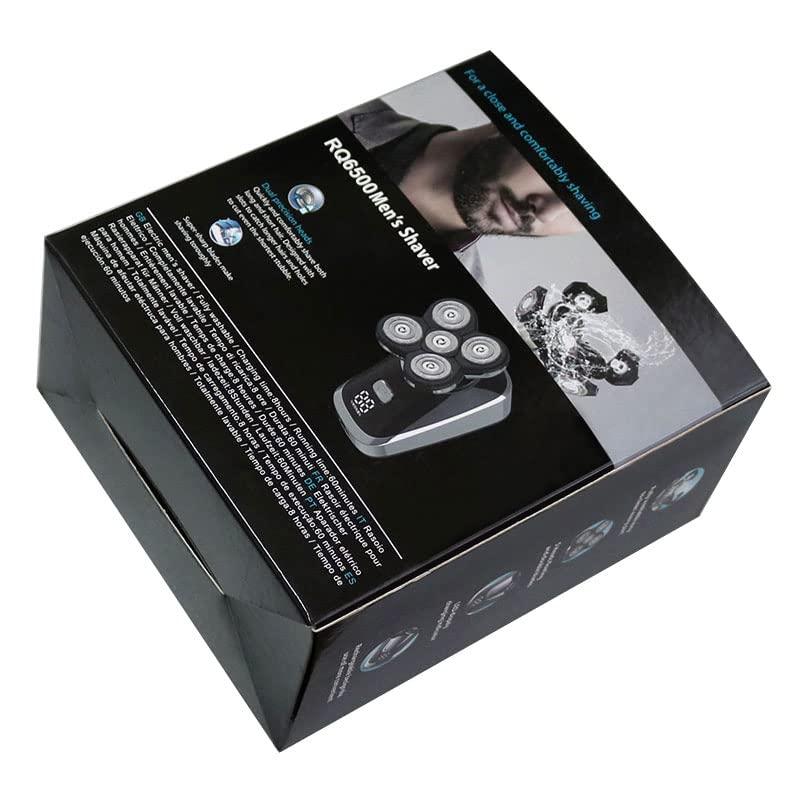 Mecuricy Head Shavers for Bald Men, LED dosplay powerful wet dry electric shaver beard hair trimmer facial and body electric razor balds shaving machine for men (Color : 5IN1)