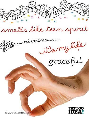 3ntini Tattoo Fonts - Lettering Scripts Tattoo Flash Design Book 64-Pages