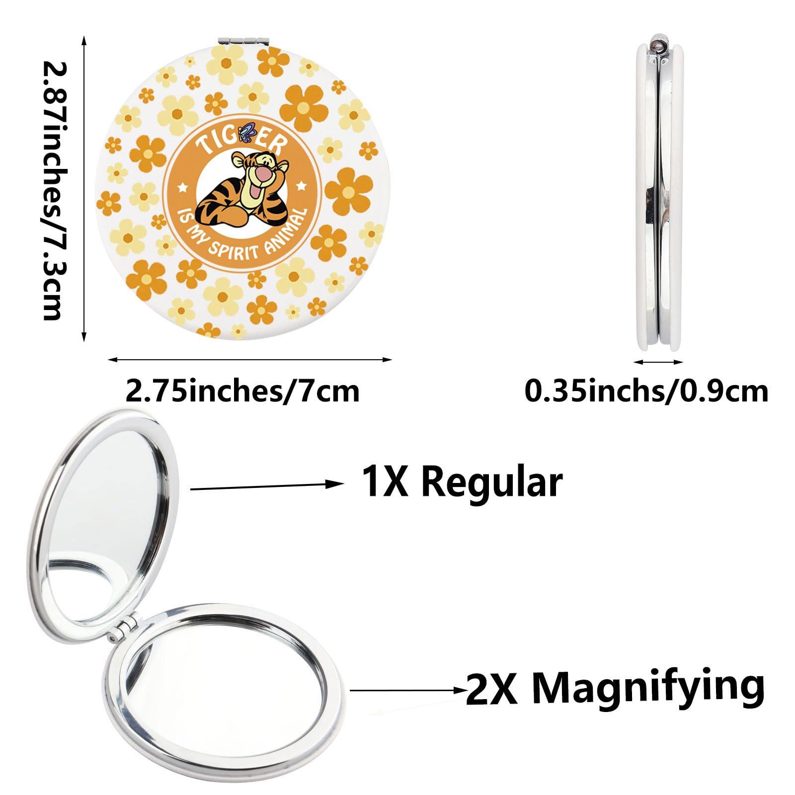 SEIRAA SEIRAA Tigger Pocket Mirror Tigger Gifts Tigger Compact Mirror Tigger is My Spirit Animal Tigger Merchandise (Tiger)