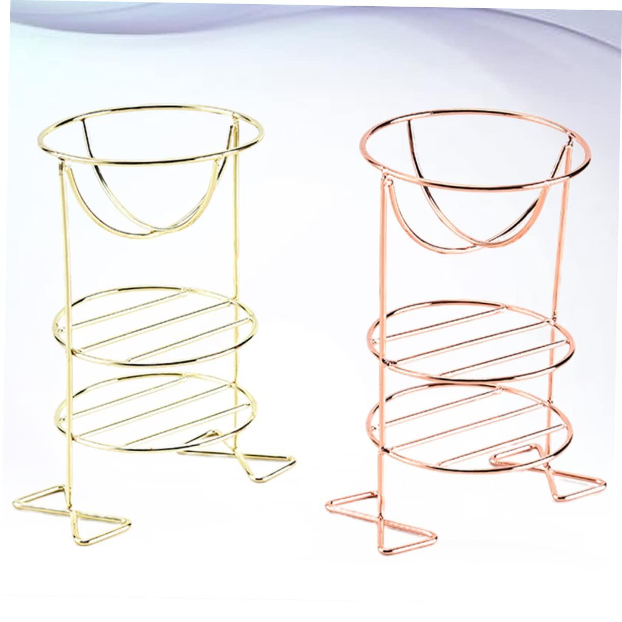 CANIGHT CANIGHT Powder Puff Organizer Set Makeup Powder Puff Stand Cup Tray and Rack Storage for Beauty Tools