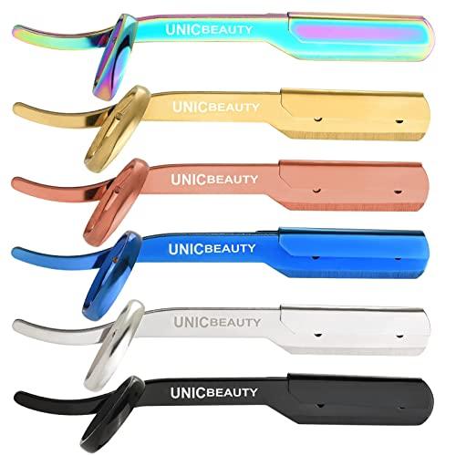 UNIC BEAUTY Straight Razors for Men - Professional Barber Razor for Close Shave with Premium Quality Edge, Blades Pack & Maintenance kit included with Pouch