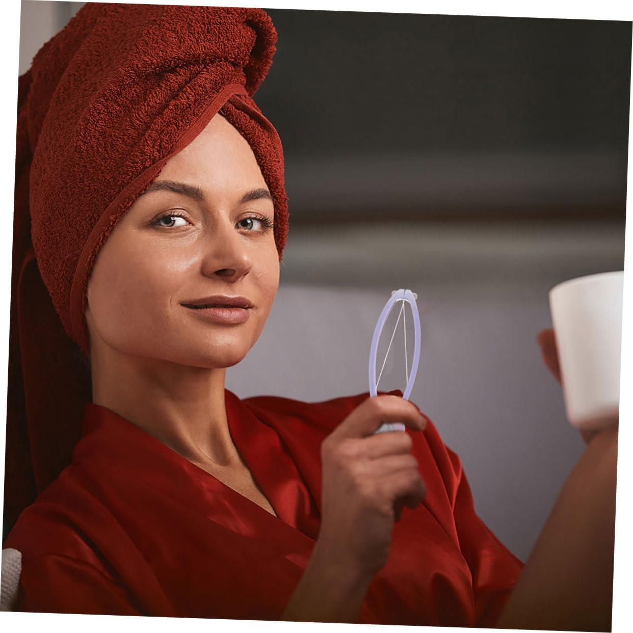 Hemoton Hemoton 5 Rolls Face Puller Hair Threading Tool Thread Threading Machine Thread Hair Removal Machine Thread Hair Epilator Thread Eyebrow Threading Thread Cotton Thread White