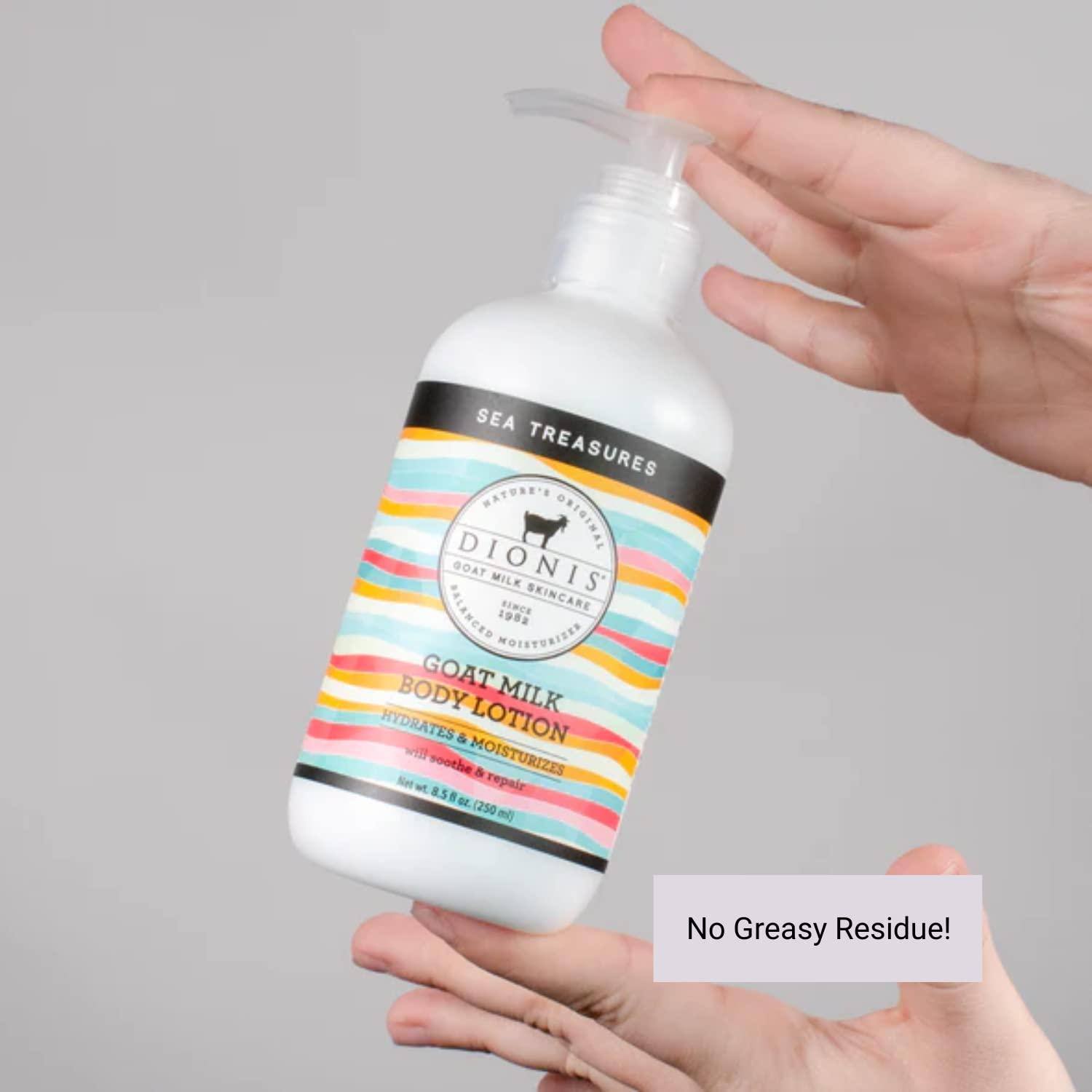 Dionis Dionis Goat Milk Skincare Sea Treasures Scented Lotion (8.5oz) and Hand & Body Bar Soap (6oz) Bundle - Made in USA - Cruelty Free and Paraben Free Formula