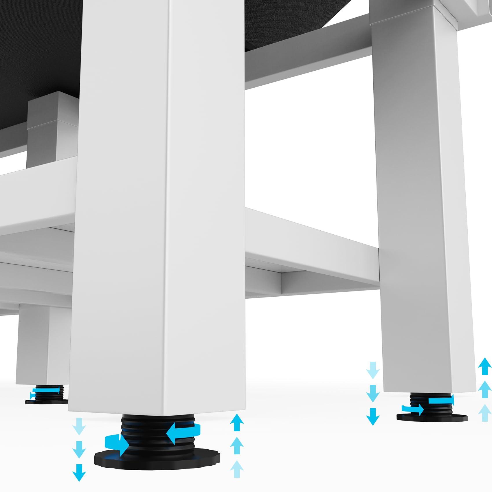 Dolonm 800LBS Heavy Duty Stationary Massage Table with Open-Chest & Headrest for Treatment, Physical Therapy, Spa Facial Professional Massage Bed, Thickening Metal Frame & PU Leather - Segmented Structure