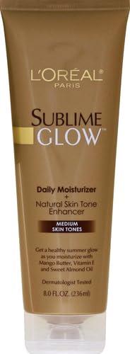 L'Oréal Paris L\'Oreal Paris Sublime Bronze Glow Daily Moisturizer and Natural Skin Tone Enhancer, Medium Skin Tones, 8 fl. Oz