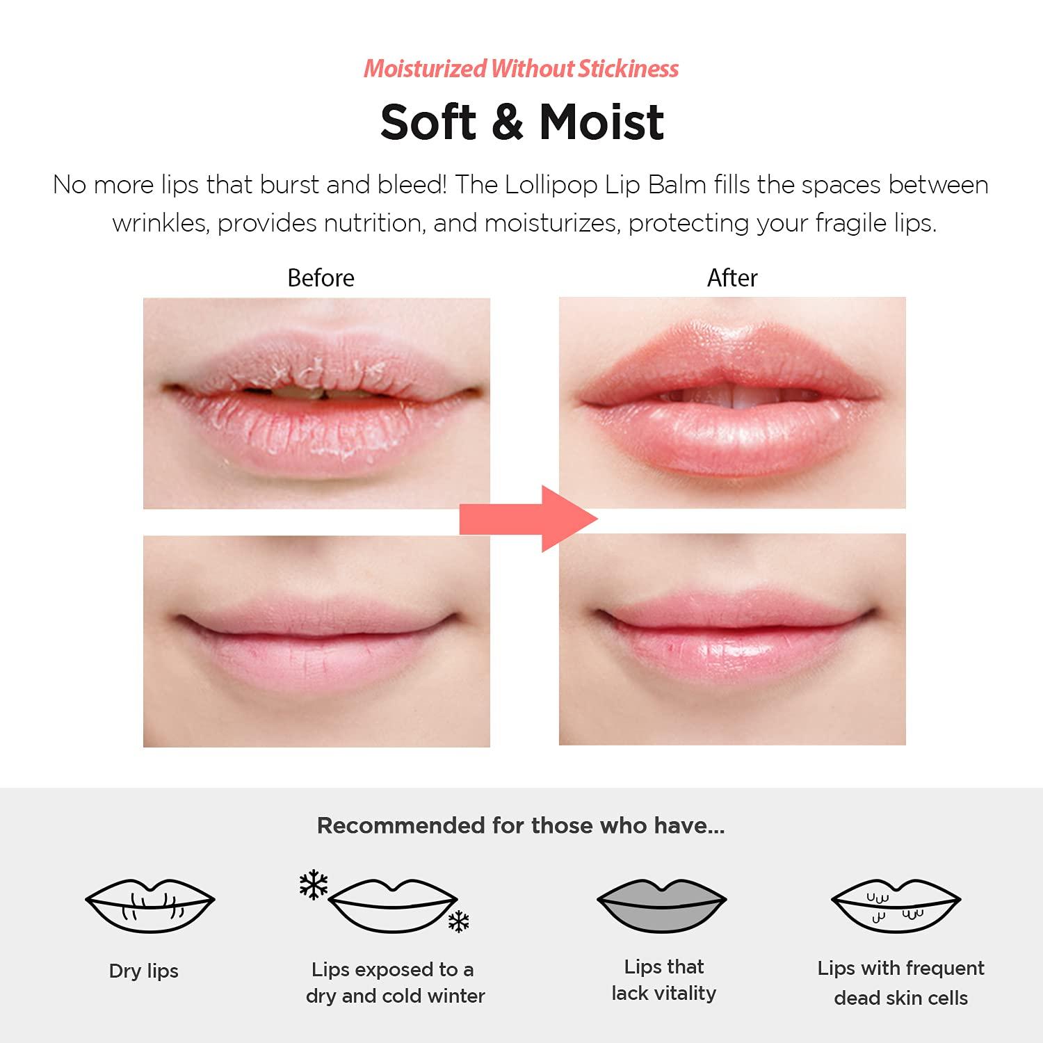 Fascy FASCY Lollipop Lip Balm Banana, Lip Balms & Moisturizers, Korean Lip Balm, Korean Lip, Korean Lip Products, Paraben Free, Moisturizing, 0.13 Oz, (Banana)