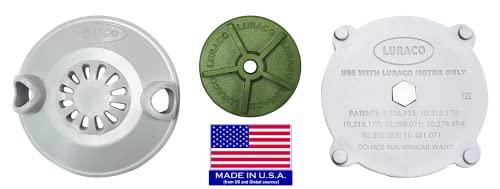 Luraco Luraco Magna Jet Head (wet-end), MADE IN USA Magnetic Jet Head for Pedicure Spa, Gray