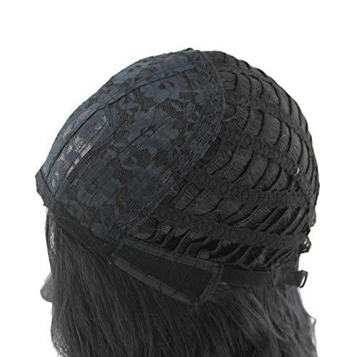 Acxico Acxico 1 Piece of Ash Gray to Silver White Ombre Wavy Curly Blonde Wig Shoulder Length Women Hair