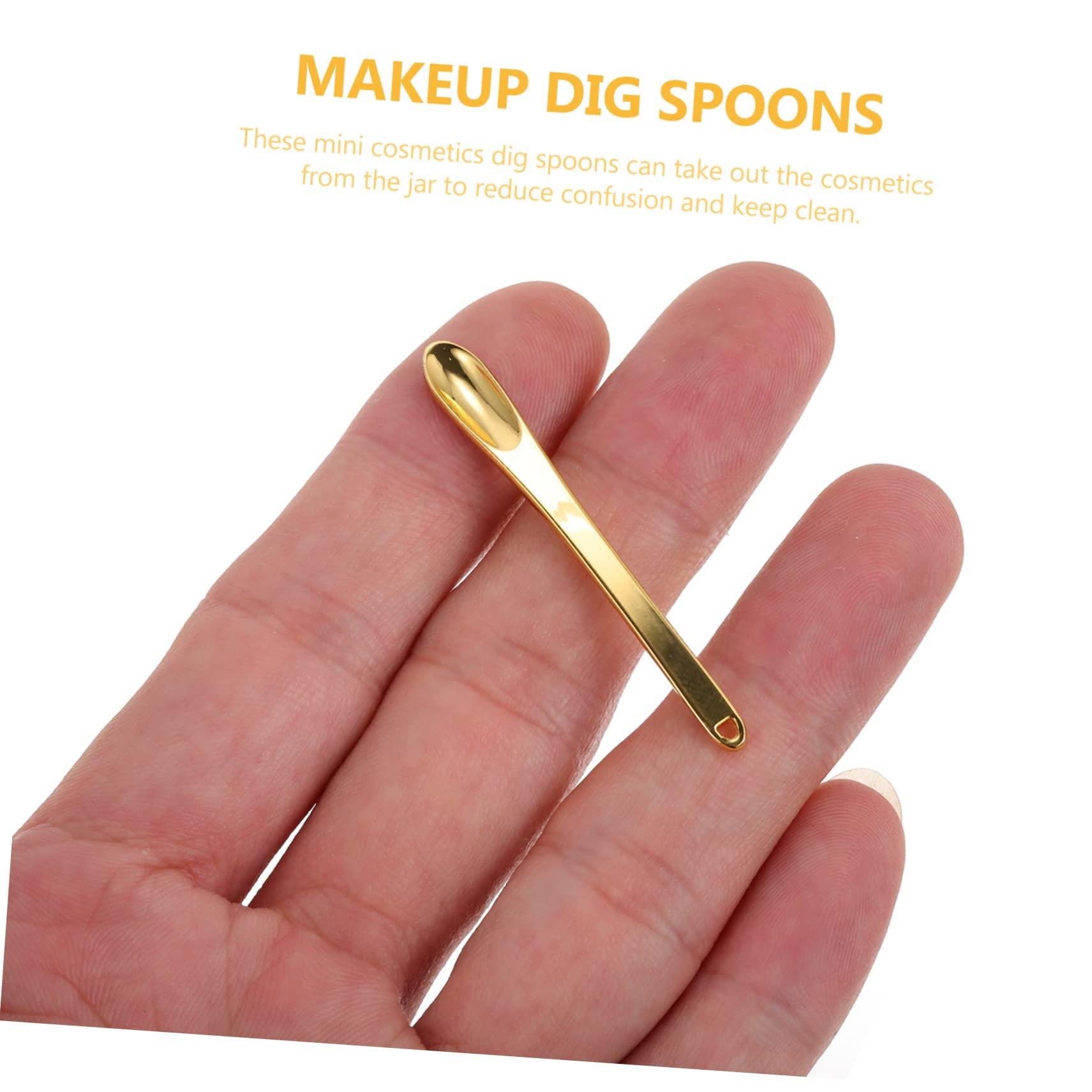 Angoily 15 Pcs Face Cream Scoop Eye Cream Scoops Makeup Dig Scoops Makeup Pick Spoons Face Cream Spoons Eye Cream Pick Sticks Mini Makeup Spoons Salon Eye Cream Spoons Makeup Cream Spoons