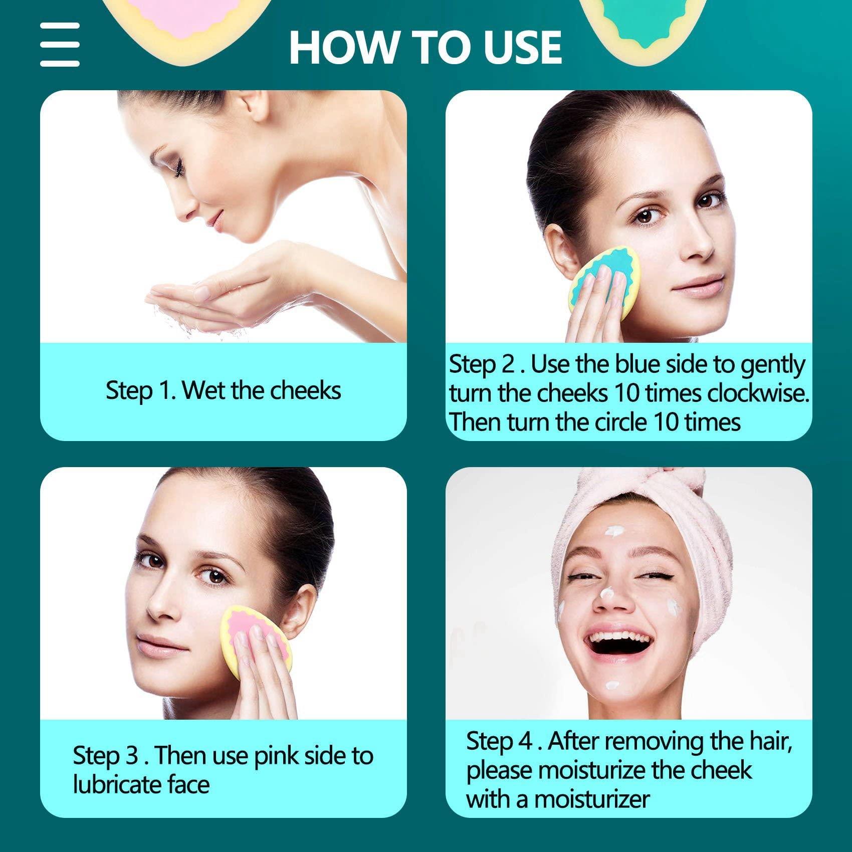 Nuhikap Nuhikap 2X Popular Magic Painless Hair Removal Depilation Sponge Pad for Remove Leg Arm Body Hair Removal Tool Epilator