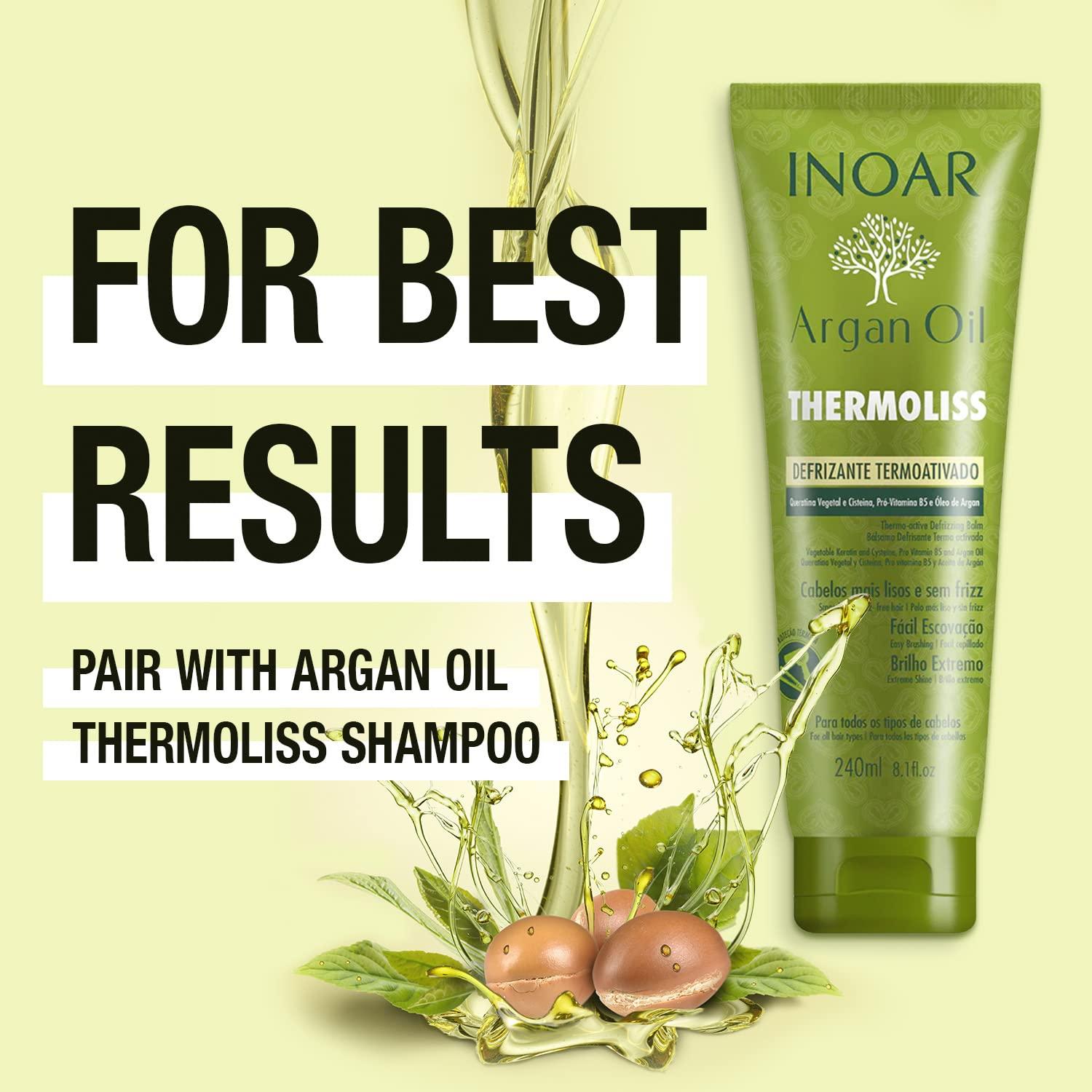 Inoar INOAR Moroccan Capillary Smoothing Treatment with Keratin, Curly Hair Care, Vegan Hair Product, Cruelty Free Haircare for Men and Women. Step 2 Only 33.80 oz.