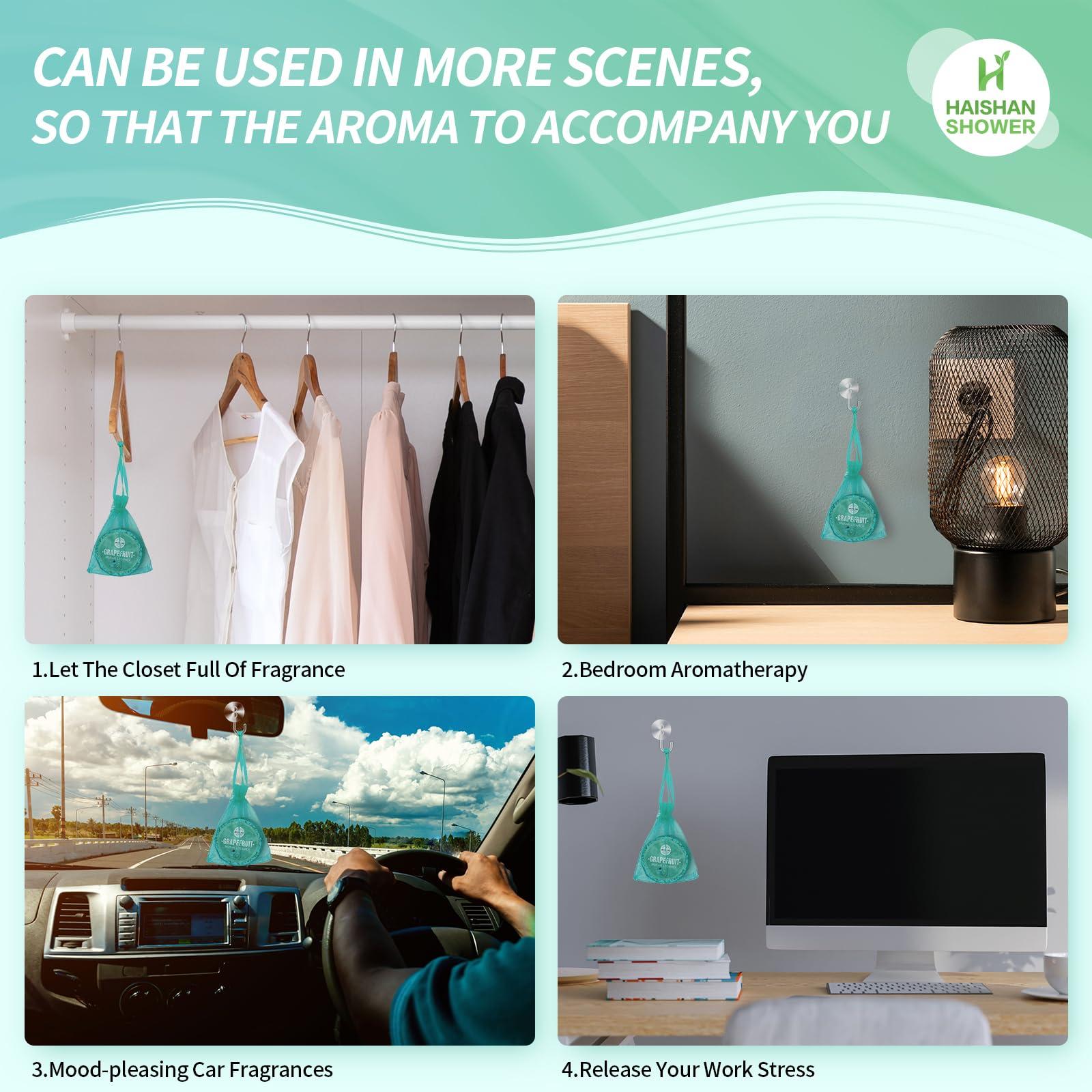 HAISHAN SHOWER Shower Steamers Aromatherapy Organic Eucalyptus & Mint Essential Oil, 5-Pack Shower Bombs Easter Basket Stuffers Gifts for Her Him Women or Men, Birthday Gifts for Girlfriend Mom Wife Sister Daughter