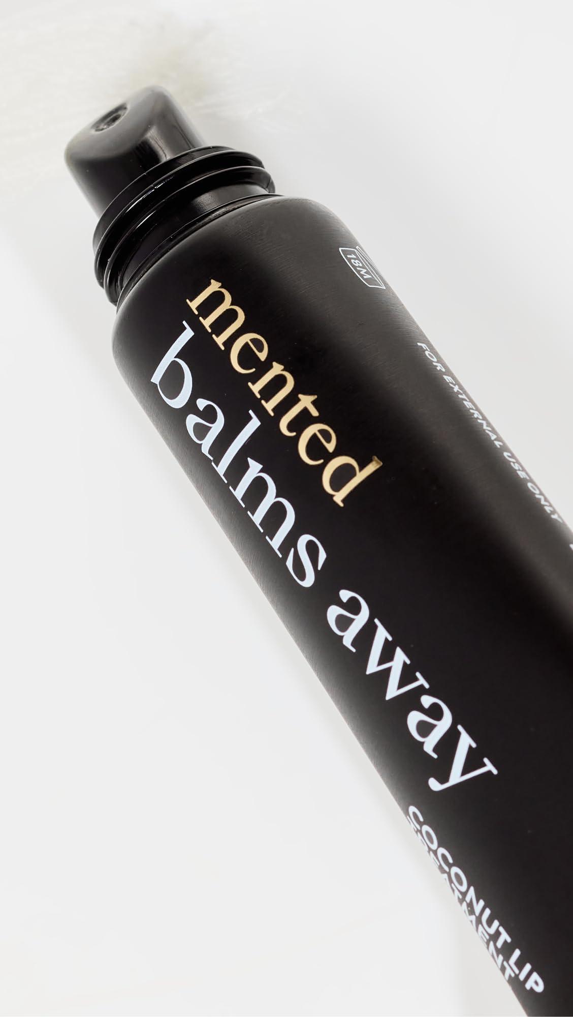 Mented Mented Cosmetics Balms Away Coconut Lip Balm Moisturizing Lip Care Repair Therapy Treatment for Dry Cracked Lips, Vegan, Paraben Free, Cruelty Free