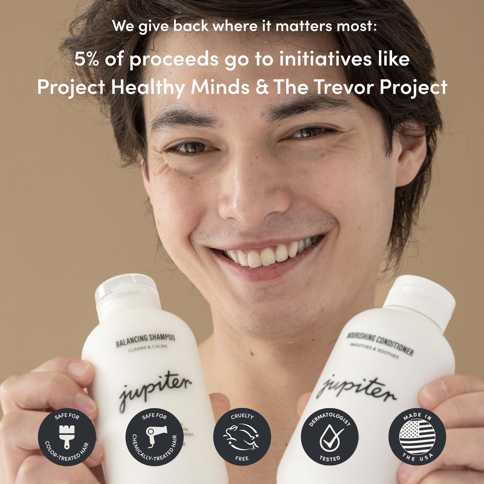 Jupiter Jupiter Anti-Dandruff Shampoo, Conditioner, & Serum Advanced Set, Physician-Formulated for Dry, Itchy, Oily, Flaky Scalp Care, Color-Safe, Dry Scalp, Sulfate-Free