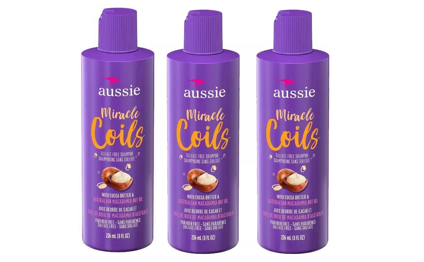 Aussie Aussie Coils Sulfate Free Shampoo - 8 fl oz (3 pack)