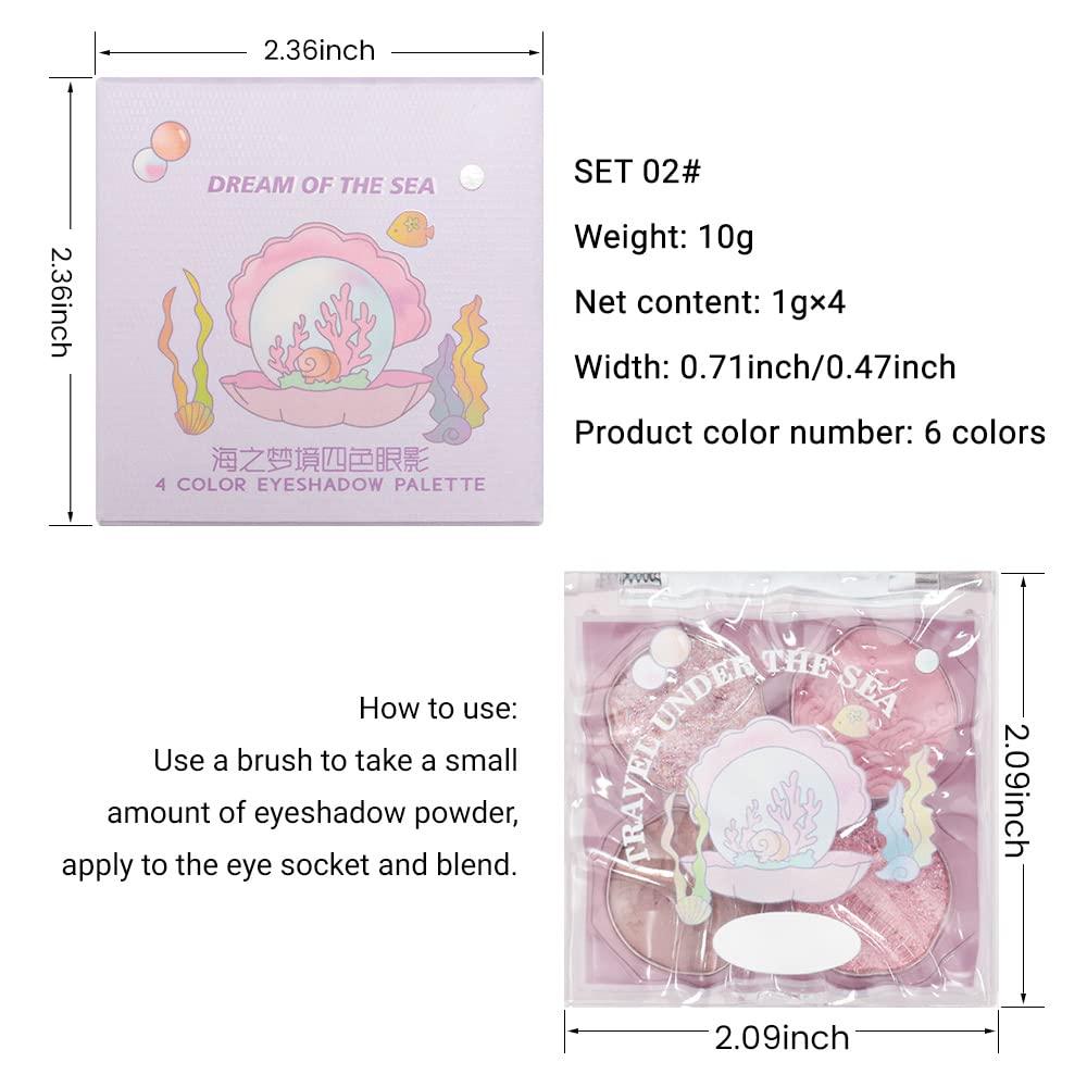 AMY\'S DIARY Pink Mini Eyeshadow Palette Glitter Eye shadow Makeup 4 Colors ,Warm Brown Pink Eyeshadow Shiny Sparkle Shimmer Glitter Eyeshadow Waterproof Pallete,sliver Glitter Eye Eyeshadow Make Up (02)