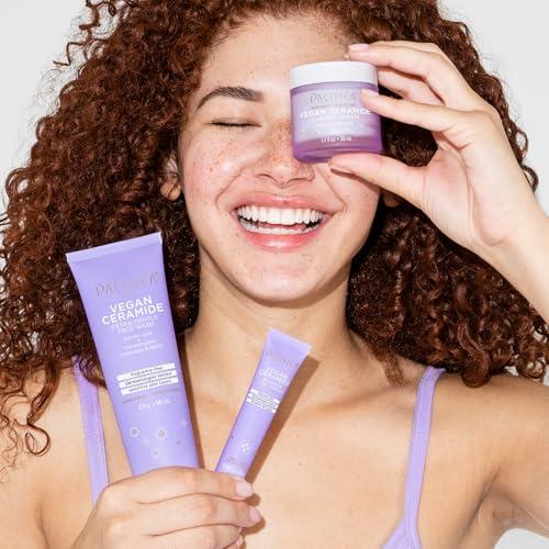 Pacifica Pacifica Face Wash for Sensitive Skin Facial Cleanser Vegan Ceramide Barrier Repair Extra Gentle for Daily Fragrance Free for Sensitive Skin, Clean Beauty, Vegan & Cruelty-Free Dermatologist Tested