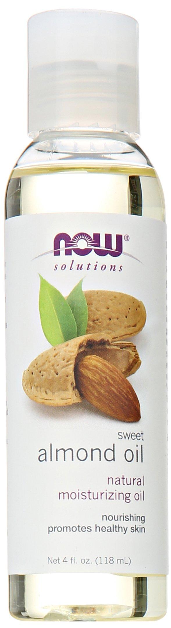 HSKLOCK NOW Solutions, Sweet Almond Oil, 100% Pure Moisturizing Oil, Promotes Healthy-Looking Skin, Unscented Oil, 4-Ounce