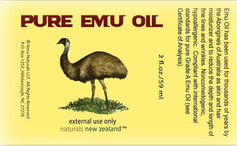 Naturals New Zealand Naturals New Zealand Emu Oil Pure Premium Golden 2 Ounces