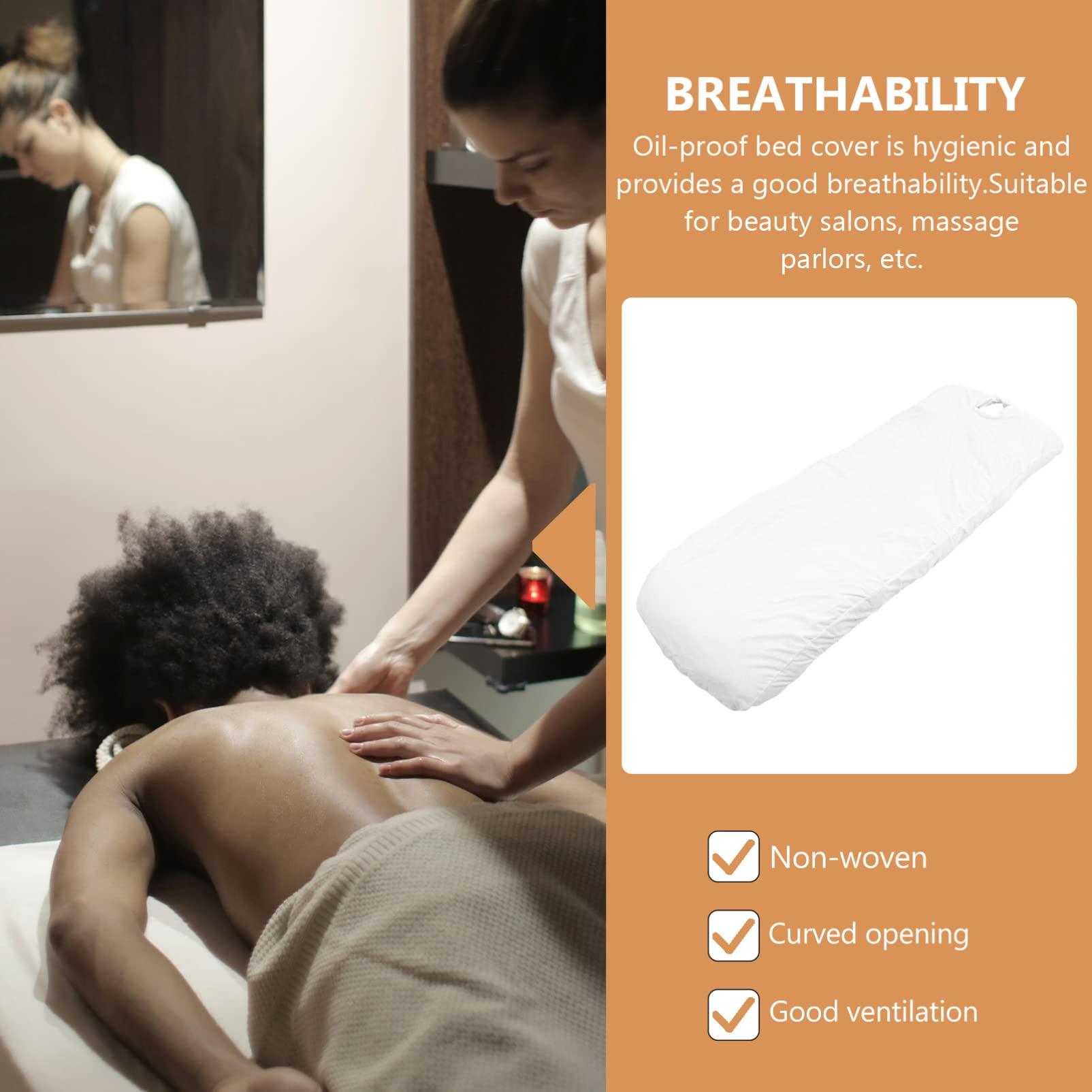 FOMIYES FOMIYES Sheet Beauty Massage Bed Cover Lash Bed for Eyelash Extensions Elastic Beauty Lash Bed Cover Professional Massage Tables Supple Table Skirt Flat Microfiber Cloth White