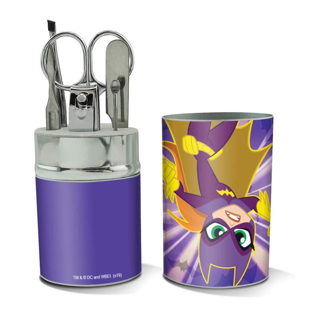 GRAPHICS & MORE DC Super Hero Girls Batgirl Stainless Steel Manicure Pedicure Grooming Beauty Care Travel Kit