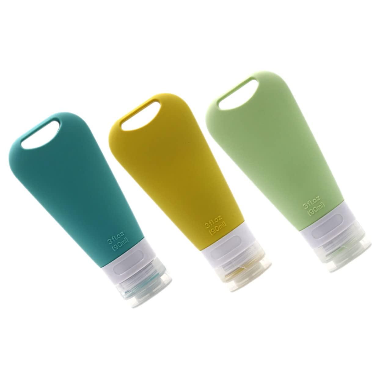 Luxshiny Luxshiny 2sets Bottle Travel Containers Travel Sub Packing Bottles Small Container Portable Hand Soap Toiletries Containers Small Liquid Containers Squeezable Travel Bottle 3pcs*2