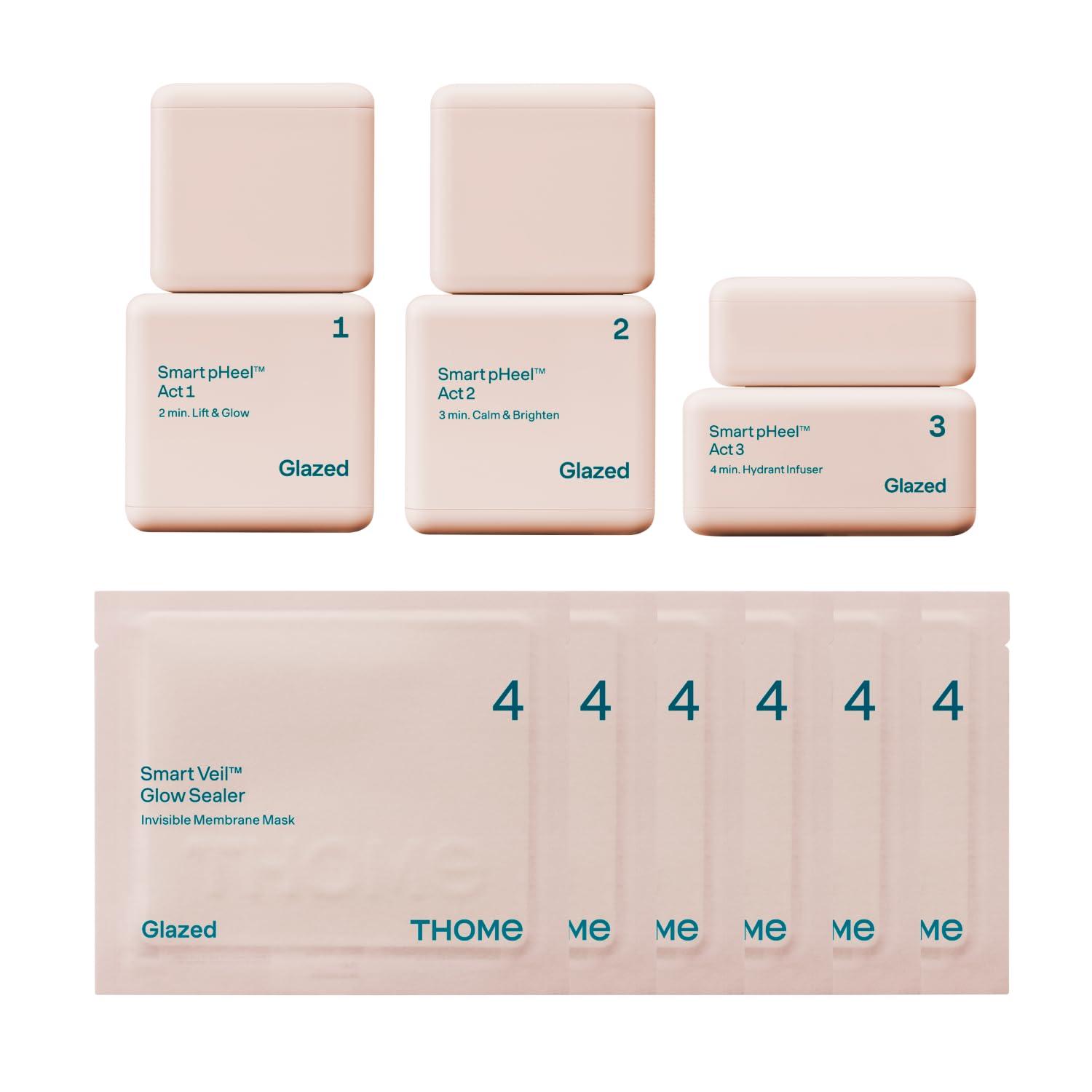 THOME THOME Program Action Mask Kit | 4-Step Facial Kit for Skin Care Routine | Hydrating, Nourishing & Skin Barrier Repair | Korean Skincare Kit for All Skin Types, Sensitive & Dry Skin (6 Sheets)