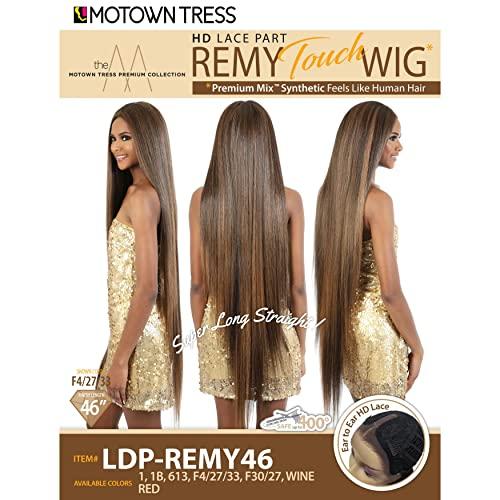 Motown Tress Motown Tress (Ldp-remy46) - Heat Resistant Fiber HD Invisible Lace Front Wig in F4_27_33, 1.0 Count