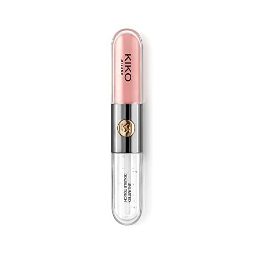 Kiko Kiko MILANO - Unlimited Double Touch 101 Liquid lipstick with a bright finish in a two-step application. Lasts up to 16 hours. No-transfer base colour.