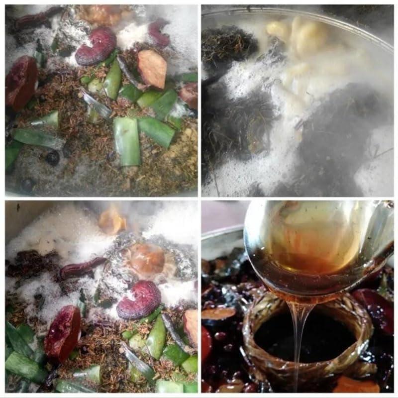 Guangzhou Baiyun District Iwu cross border e-comme Generic 50ml Layden Oil African Traditional Handmade Scalp & Hair Roots Strengthening Hot Oil, Yellow