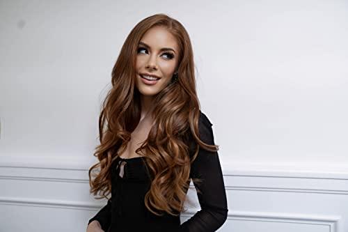 Foxy Locks Foxy Locks Cinnamon Ginger LiteTape Hair Extensions | Tape In 16 Inch | 50g