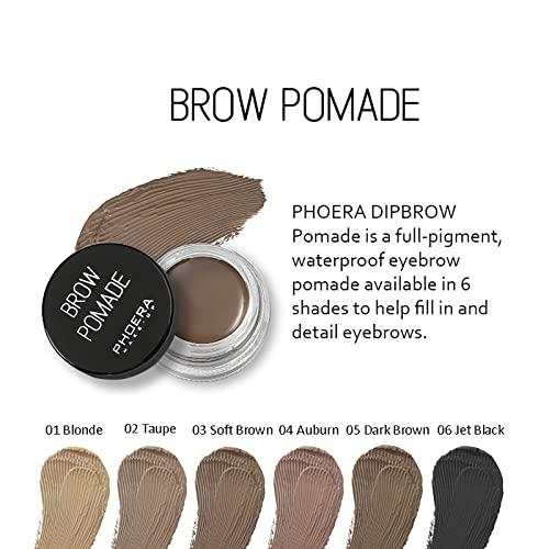 Anglicolor Eyebrow Pomade,Gel Professional Makeup Eyebrow Color,Matte Waterproof Brow Pomade For Long-Lasting Results,Vegan, Cruelty-Free Eyebrow Color that Fills and Shapes Brows(3#Soft Brown)