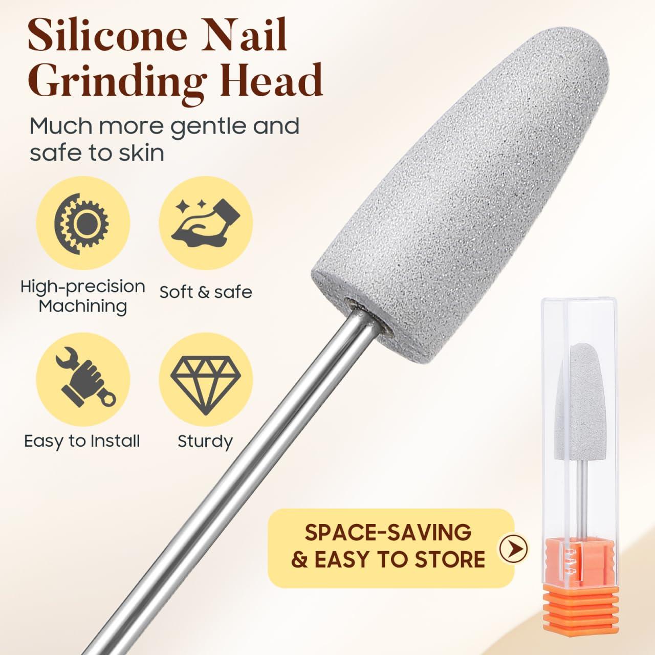 Beavorty Beavorty Polish Bit for Nail Drill Silicon Nail Bit Set of 10 Nail Drill Bits Set for Nail Art