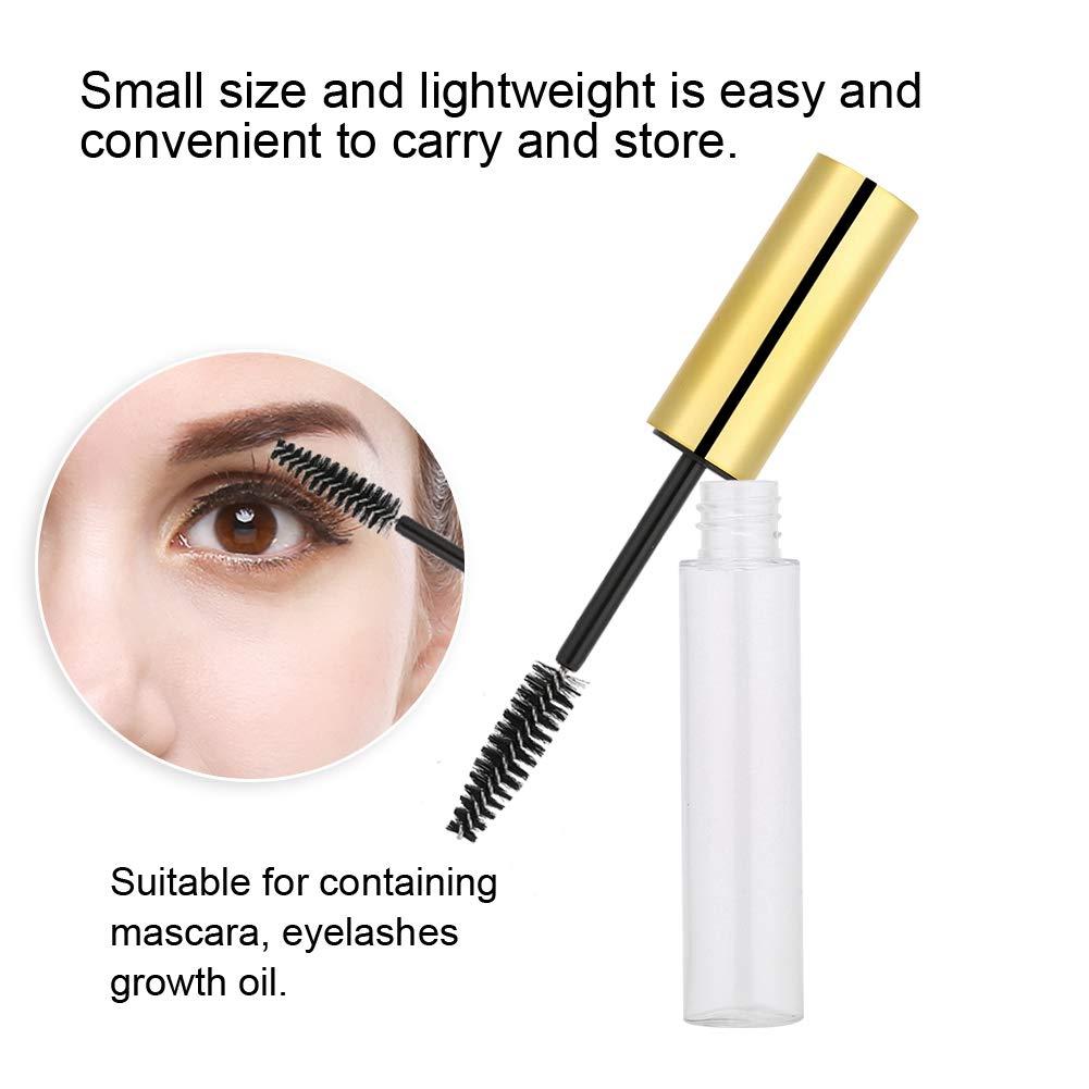 TMISHION TMISHION 5 Colors 10ml Empty Mascara Tube with Eyelash Wand, Portable Refillable DIY Container Mascara Brush for Home and Travel