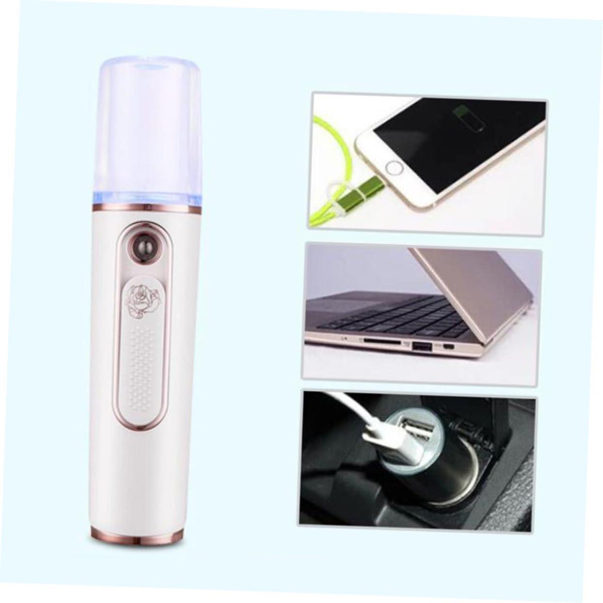 Beavorty Beavorty Portable Humidifer Nano Facial Mister Nano Mist Sprayer Rechargeable Mist Sprayers Facial Mist Facial Spa Steamer Nano Mist Cooler Facial Steamer Portable Steamer White