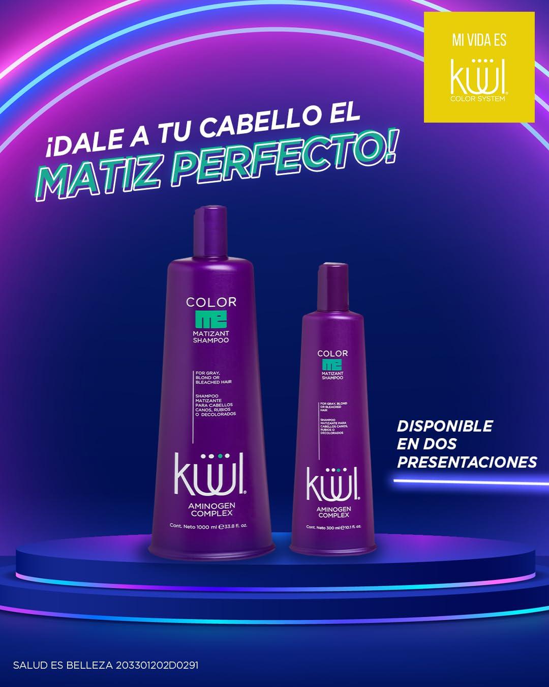 Kuul Color Kuul Matizant Shampoo 33.8 FL OZ each (2 PACK) 2 (dos Matizador para cabello rubio)