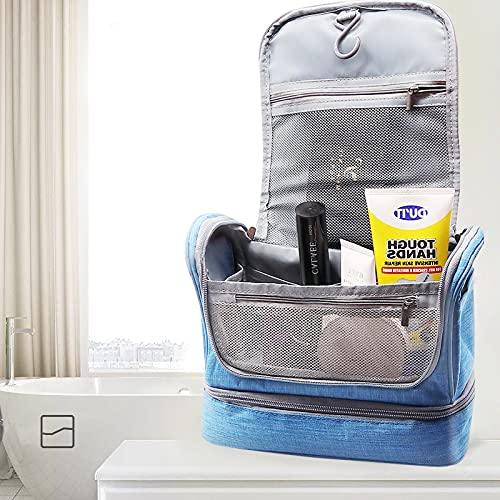 Pictet Fino Pictet Fino Travel Comestic Bag, Water-resistant Toiletry Bag with Hanging Hook, Makeup Bag Travel Organizer for Personal Care, Accessories, Shampoo, Toiletriesred