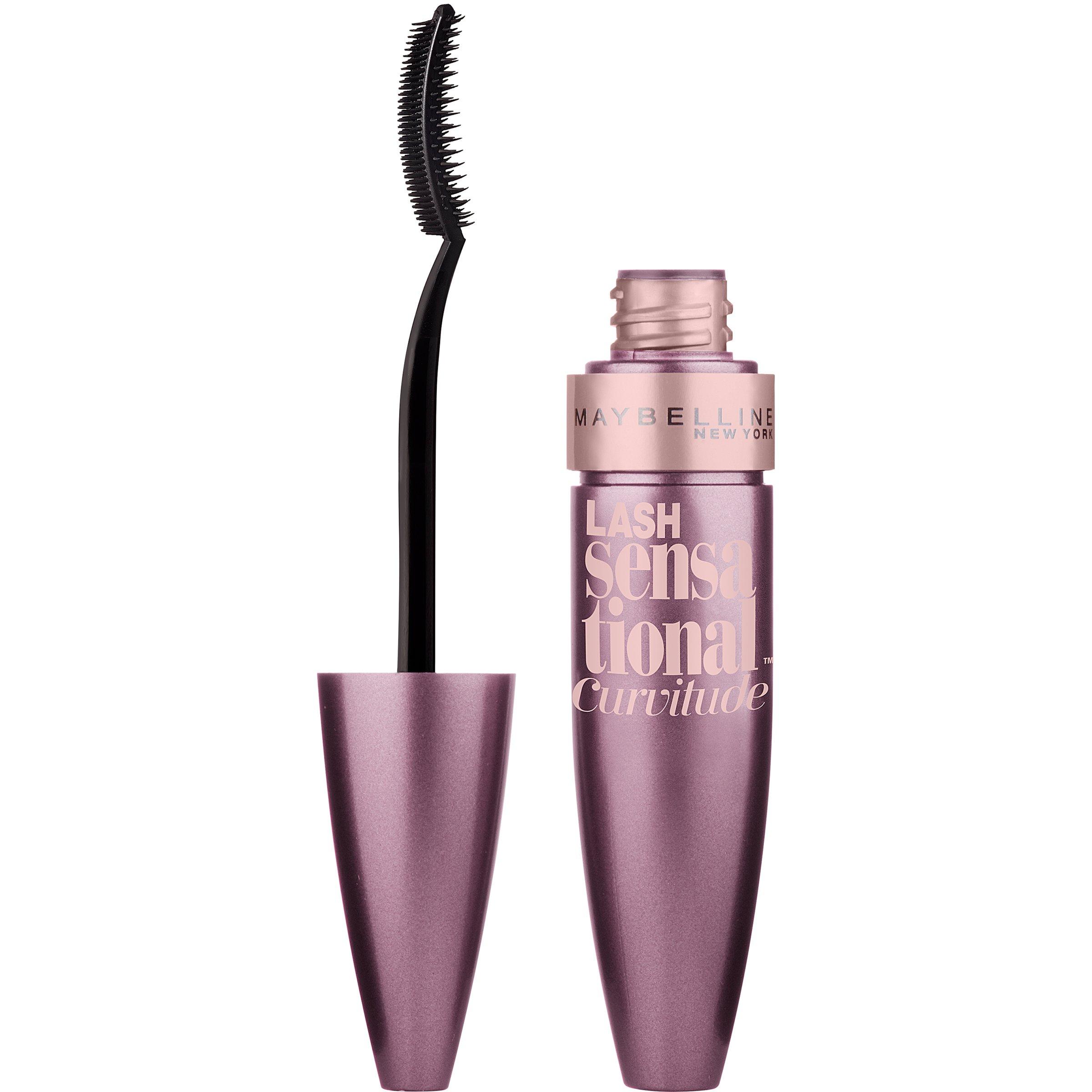Maybelline New York Maybelline New York Lash Sensational Curvitude Washable Mascara, Blackest Black, 0.33 fl. oz.