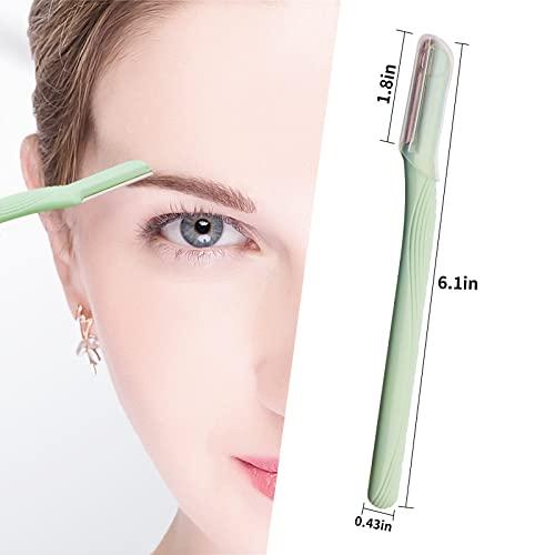 Kewlife gift Razors for women, Dermaplane Facial razors for women face. Eyebrow Razor for Women Sensitive Skin, Multipurpose Face Shavers for Women's Face, Lips & Eyebrows-3pcs