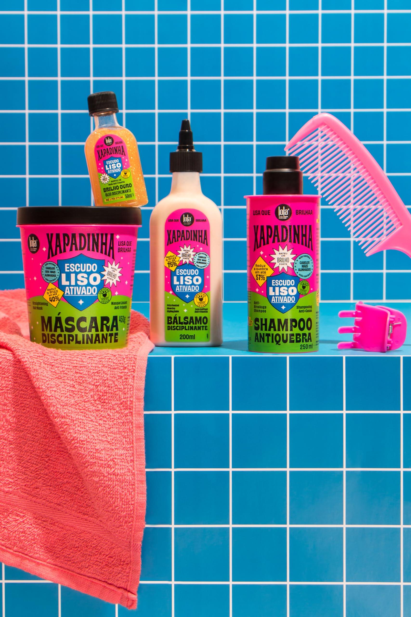 Lola Lola From Rio - Xapadinha - Gold Shine Disciplinary Oil, Provides Shine, Silkiness, Thermal Protection, Control Frizz For Up To 24 Hours 1.70 Fl Oz