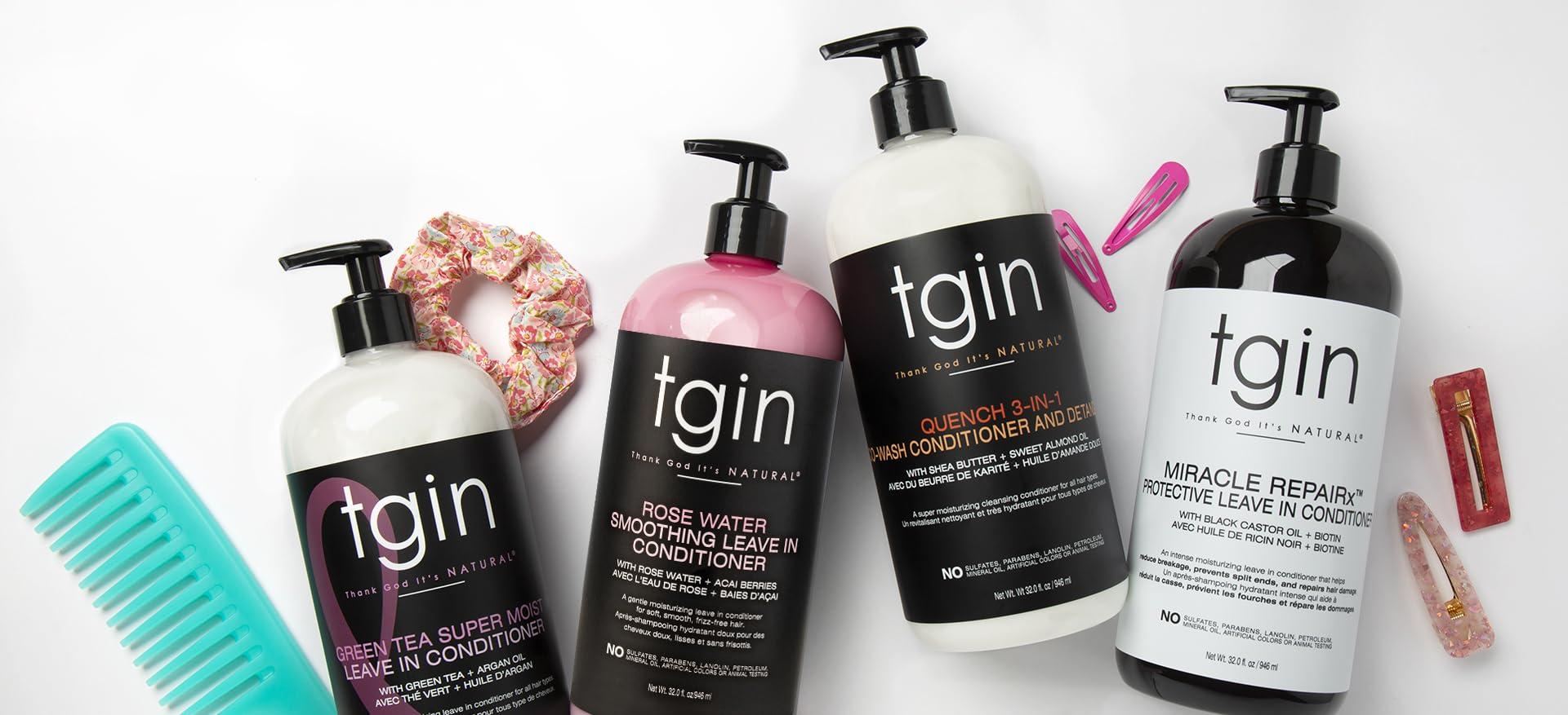 tgin tgin Green Tea Super Moist Leave-in Conditioner - Promotes Growth, Protective Styles, Lightweight, Moisture for Curly and Dry Hair - 32 oz JUMBO