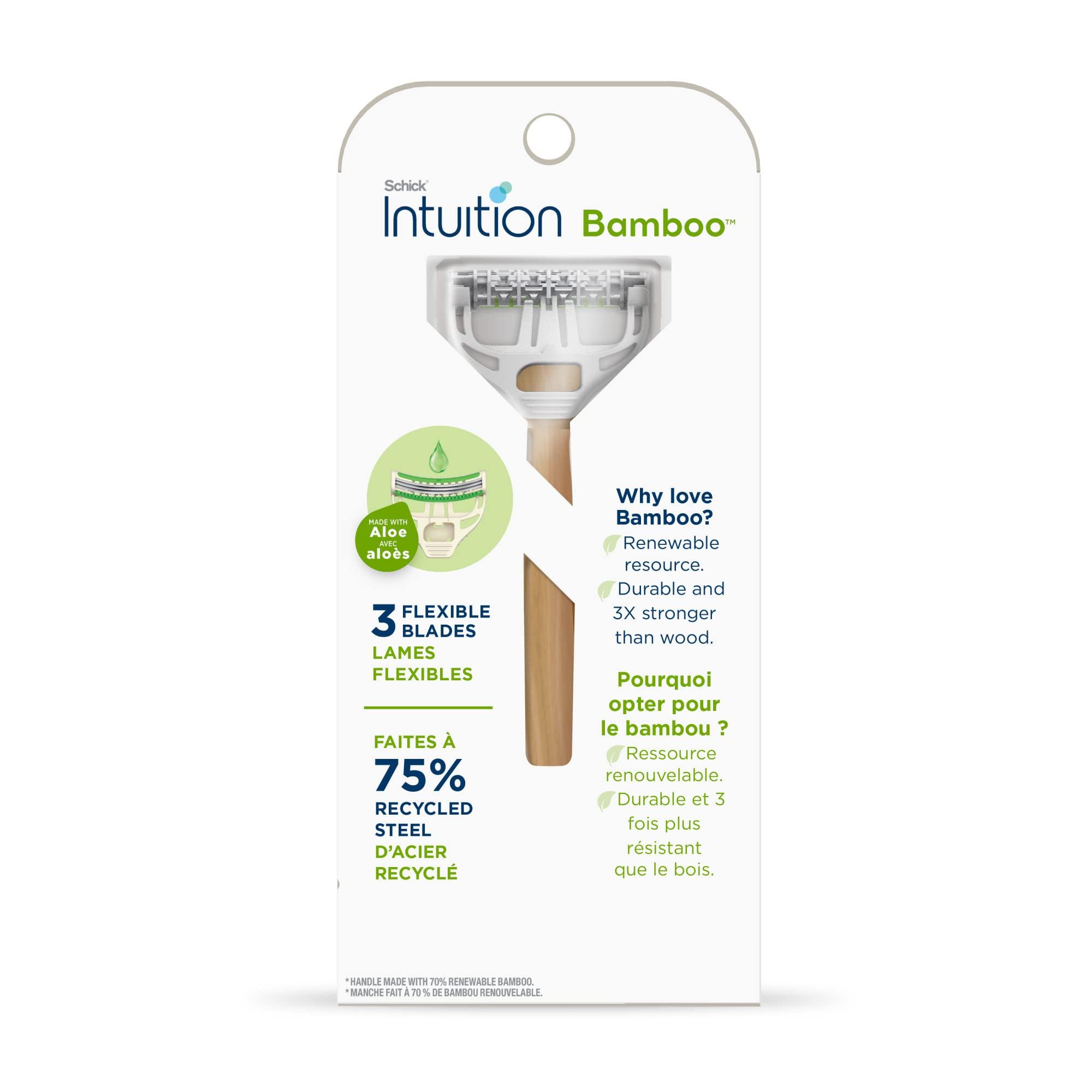 Schick Schick Intuition Bamboo Disposable Razors for Women, 3ct