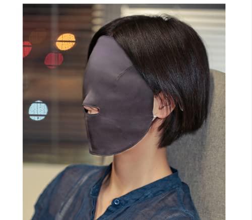 Speduckk 100% Silk Sleep Mask Modern Full Face Sleep Mask Soft Comfortable A Good Night’s Sleep Eye Mask with Adjustable Strap (Black)