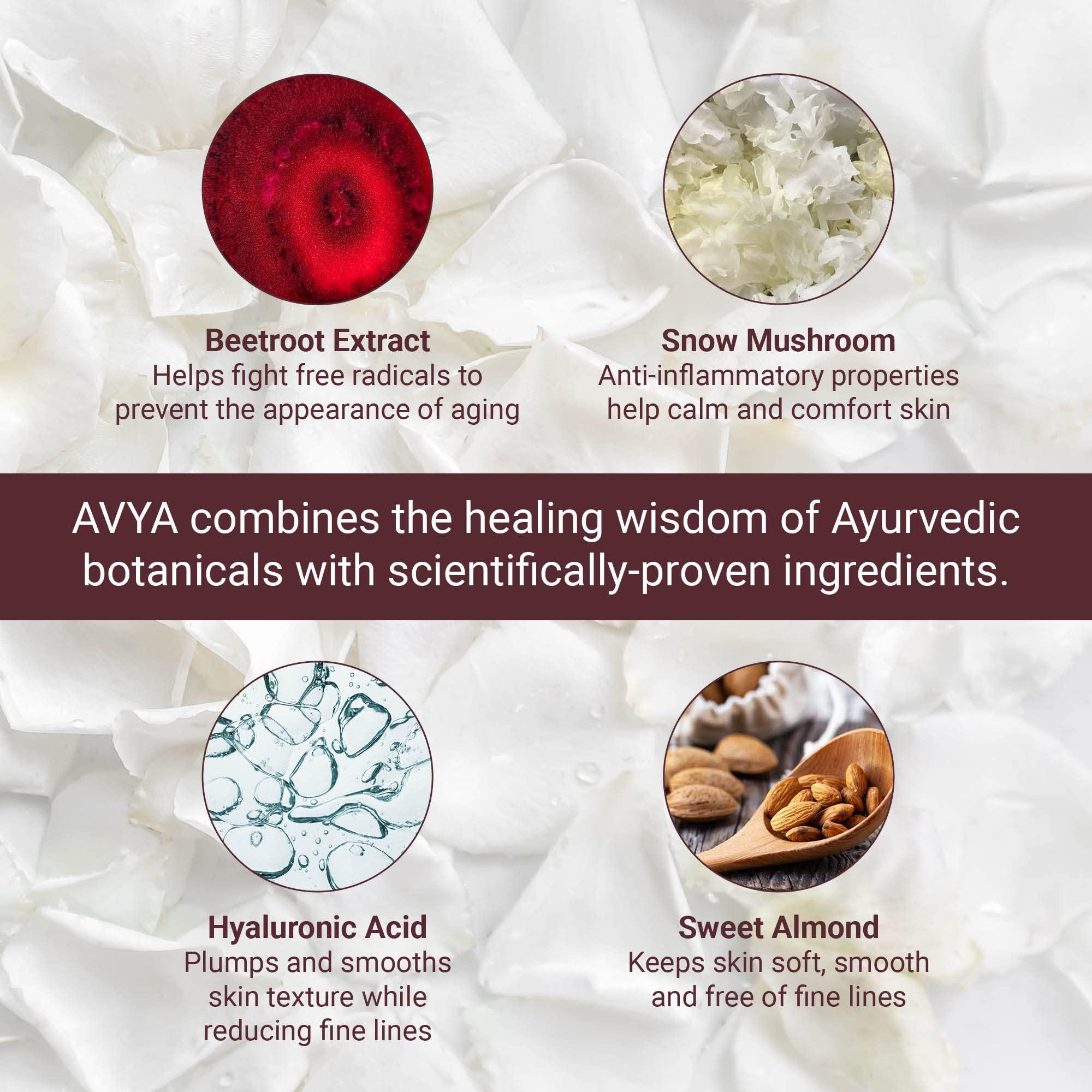 Avya Skincare AVYA Eye Bright Cream (0.17oz / 5ml) - Advanced Ayurvedic Skincare/Caffeine Reduces Dark Circles and Puffiness/Tightens and Reduces Fine Lines Around Eyes